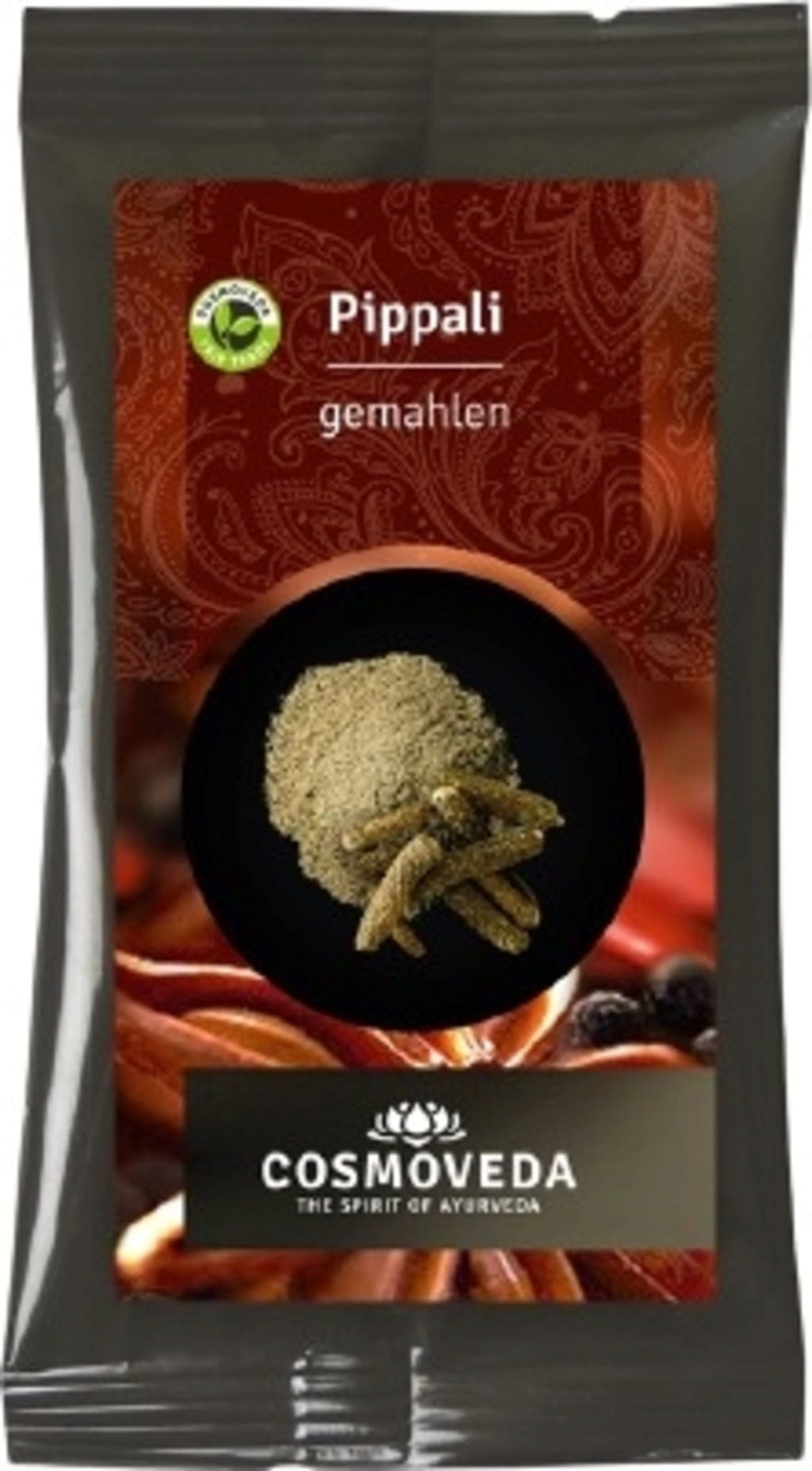 Cosmoveda Pippali (długi pieprz) mielony - Fair Trade, 10 g