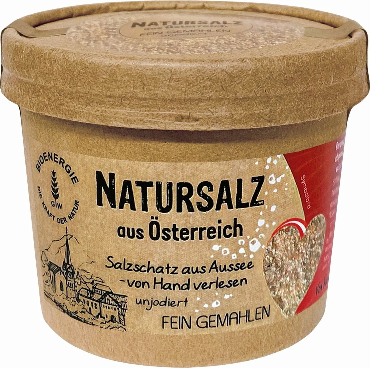 Bioenergie Drobna naturalna sól z Austrii, 150 g