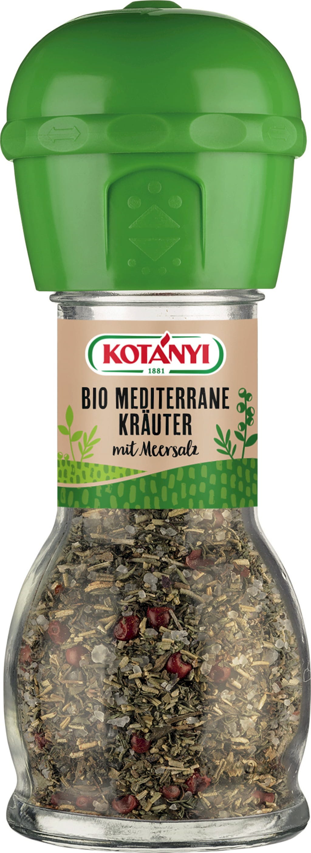 KOTÁNYI BIO zioła śródziemnomorskie z solą morską - młynek, 48 g (62 g)