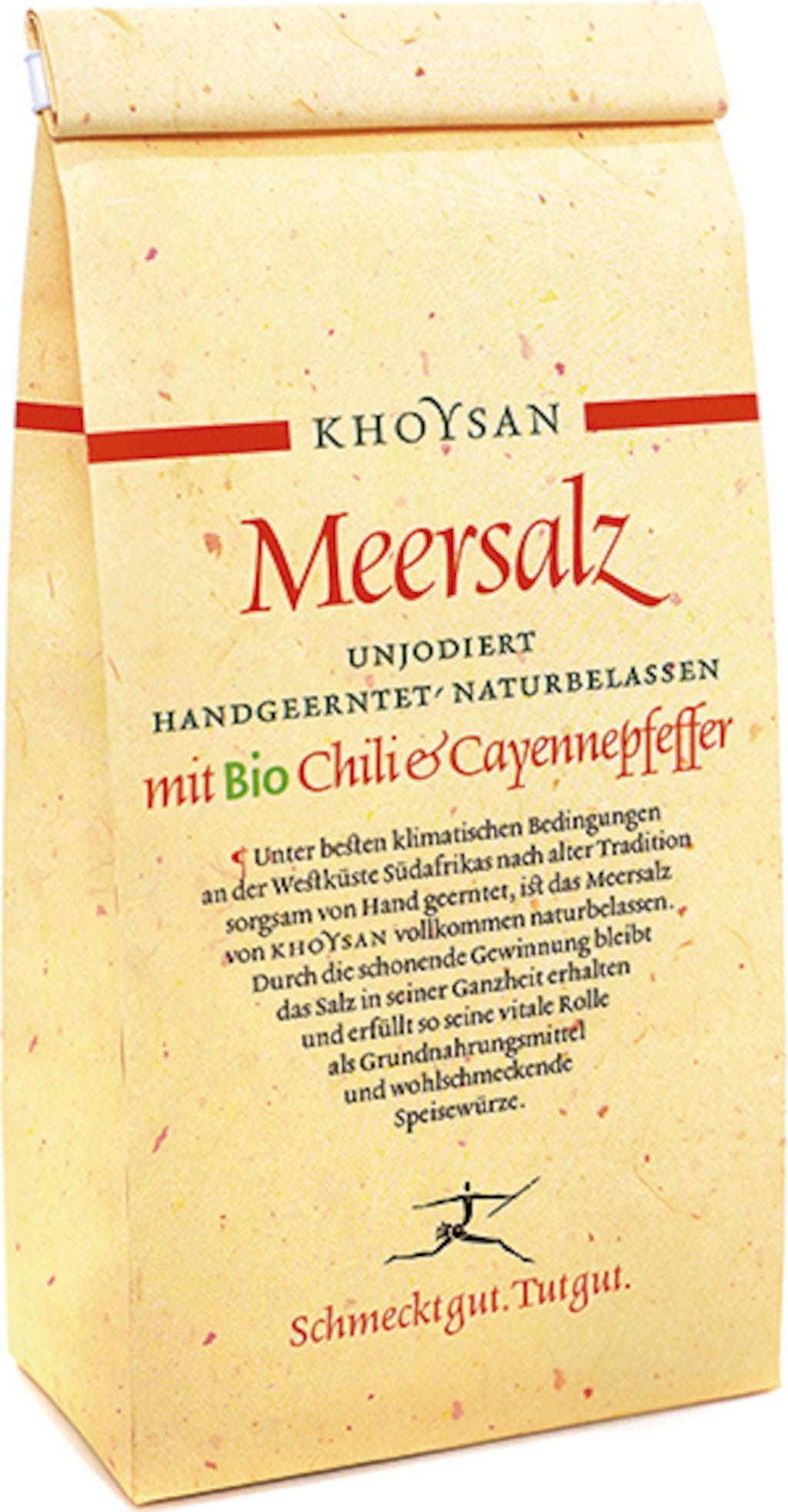 Khoysan Meersalz Sól morska z organicznym chili & pieprzem cayanne, 1 kg