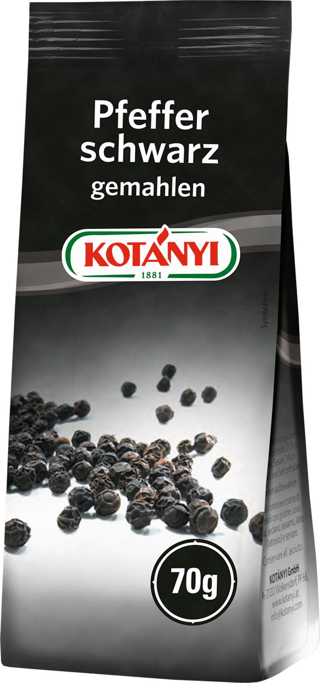 KOTÁNYI Pieprz czarny mielony, 70 g