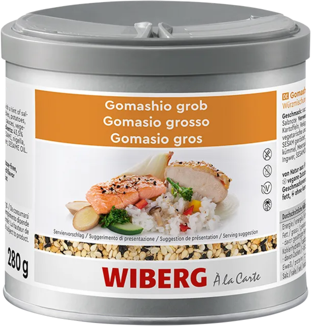 Wiberg Gomashio - mieszanka przypraw, gruboziarnista, 280 g