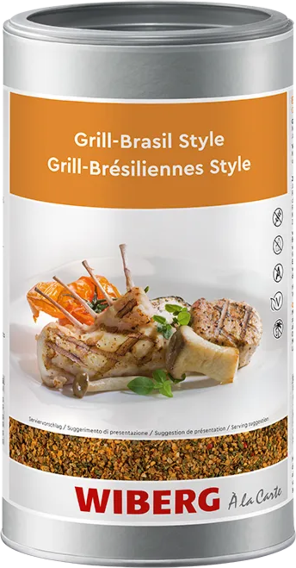 Wiberg Grill-Brasil Style - sól przyprawowa, 750 g