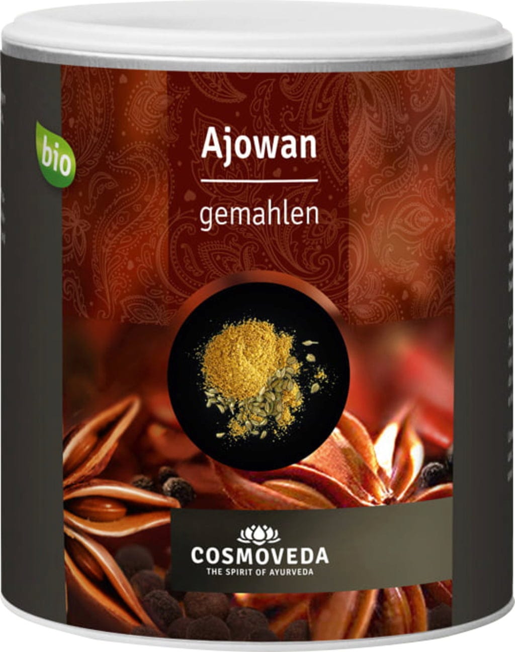 Cosmoveda Ajwain mielony organiczny, 250 g