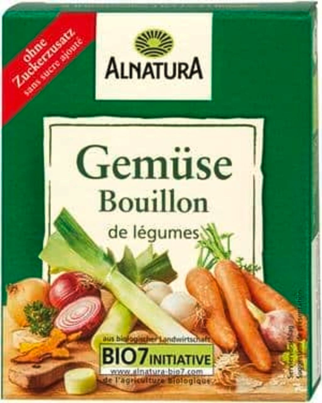 Alnatura Bio bulion warzywny w kostkach, 66 g