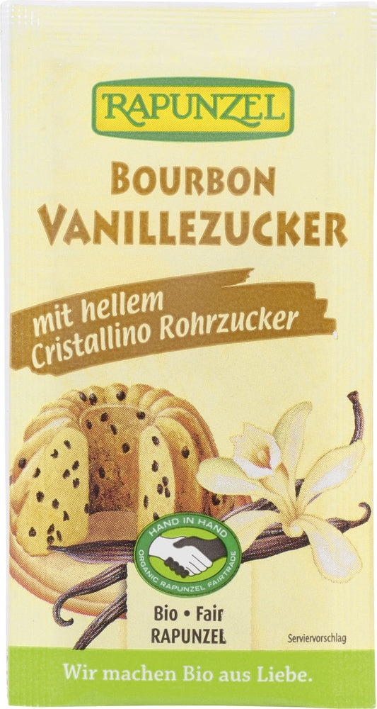 Rapunzel Bio cukier waniliowy Bourbon z cukrem Cristallino, 32 g