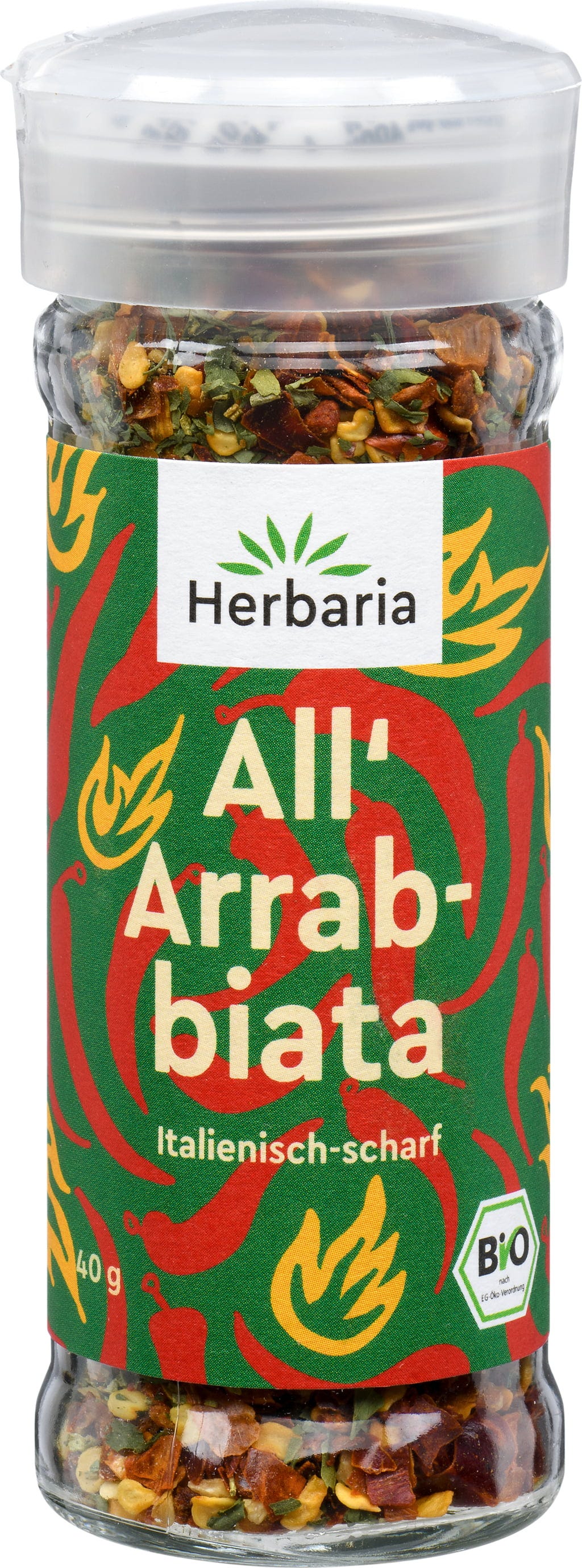 Herbaria Bio All' Arrabbiata - przyprawa w młynku, 40 g