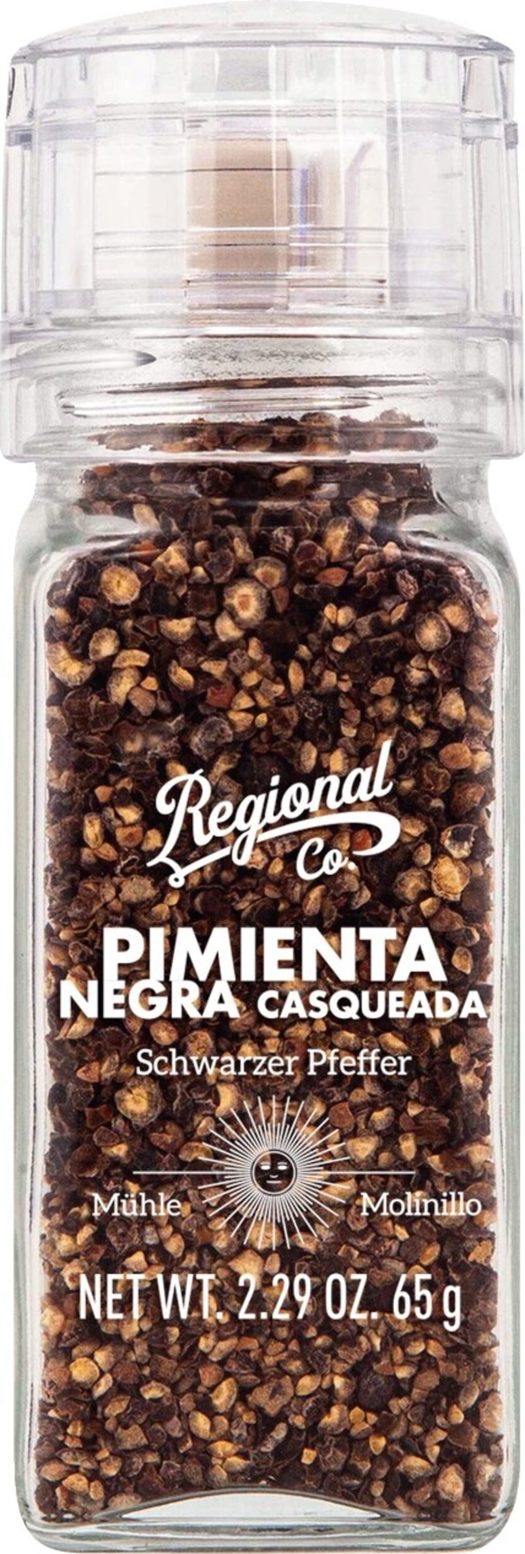 Regional Co. Pieprz czarny, w młynku, 65 g