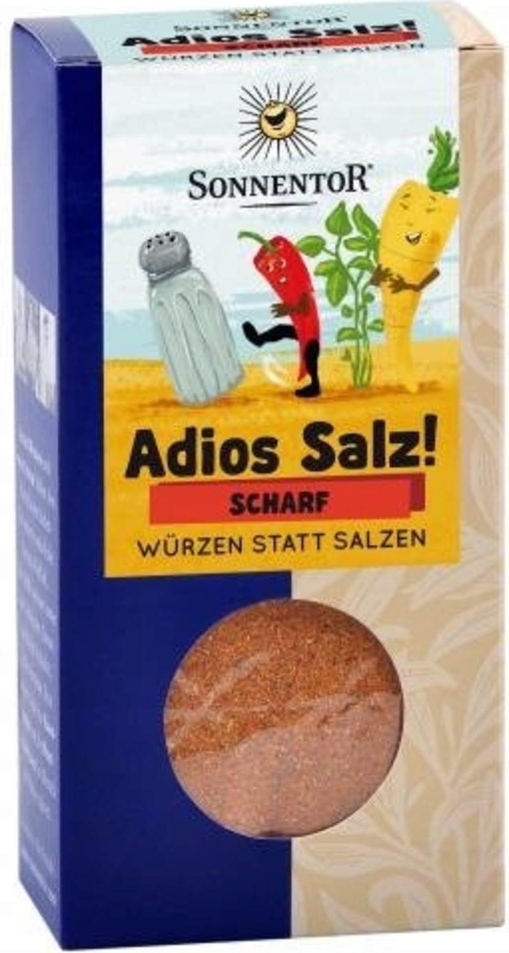 Sonnentor Adios soli! Ostra mieszanka warzyw, Opakowanie, 50 g