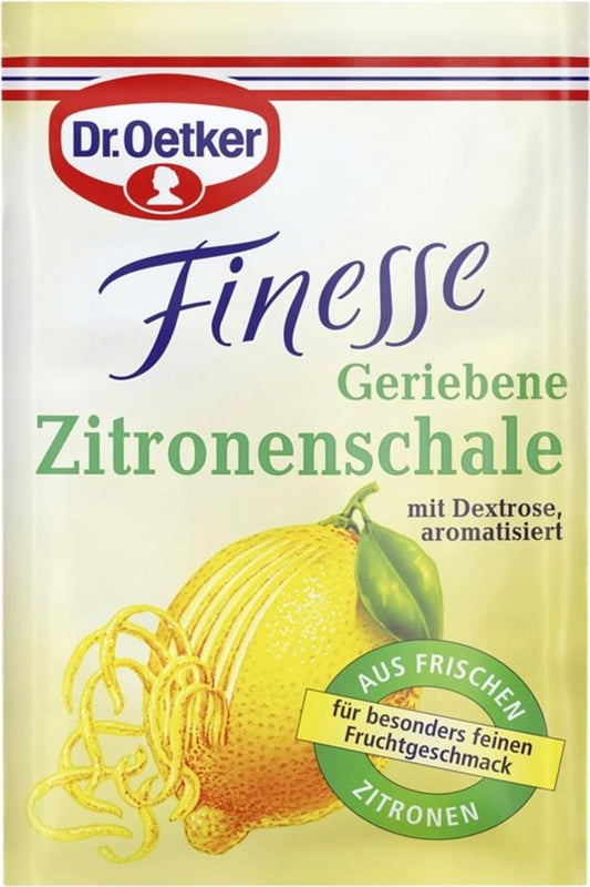 Dr. Oetker Aromat do pieczenia Finesse, 3 sztuki, Cytryna (18 g)