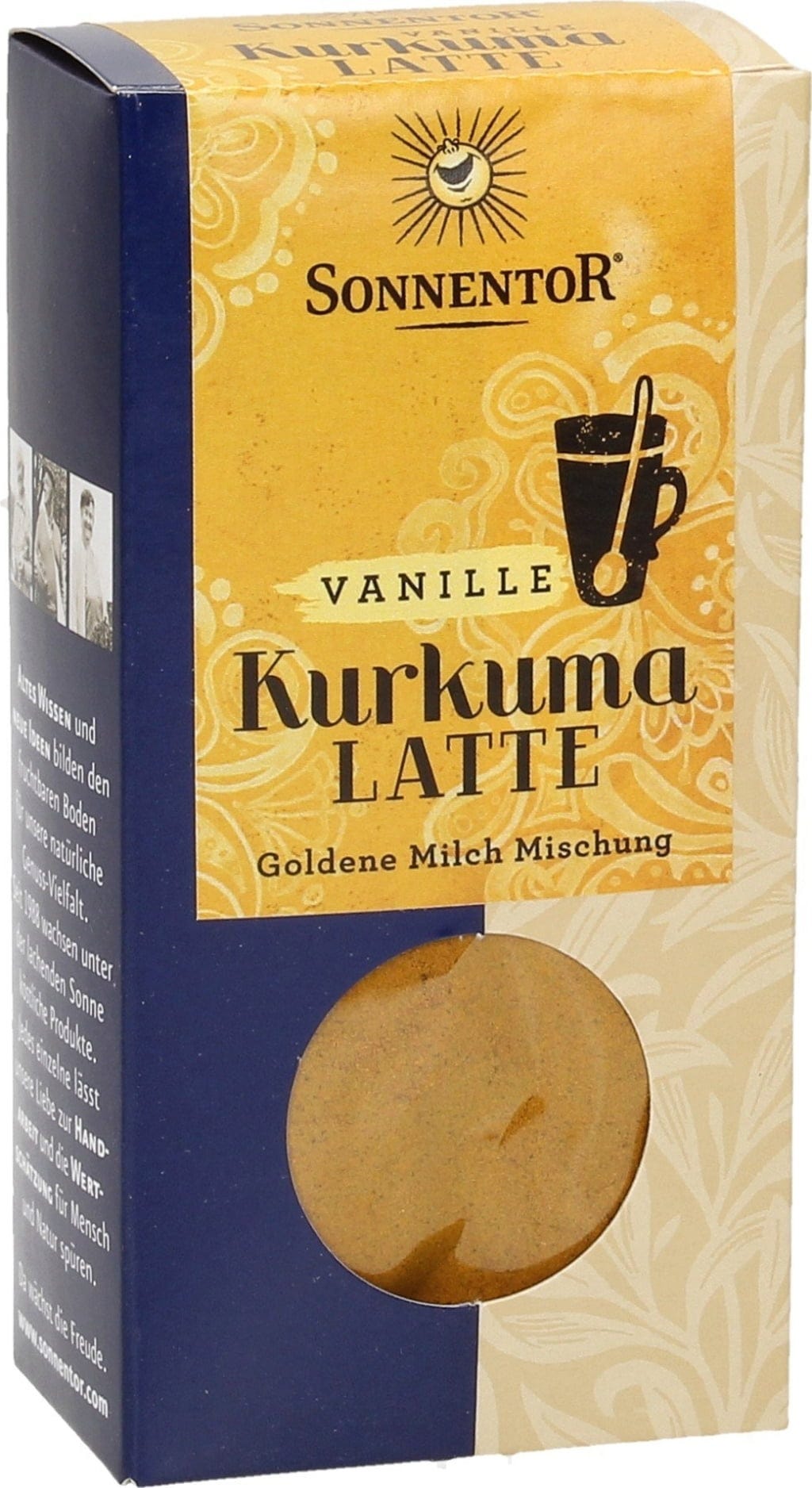 Sonnentor Kurkuma-Latte Wanilia, Opakowanie, 60 g